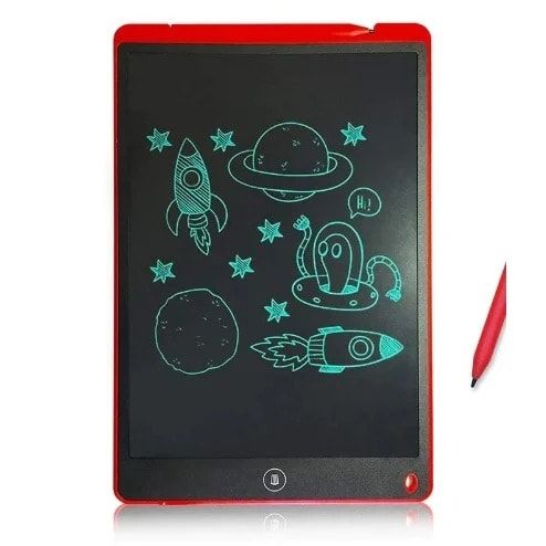 Kids Writing Tablet - Erasable 8.5 Inch LCD Screen - Red