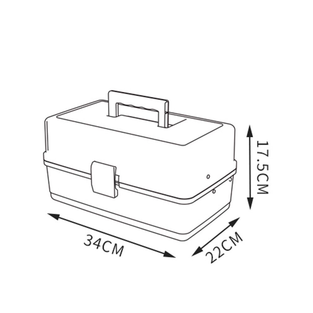 Multi-layer Plastic Box Portable First Aid Medicine Case