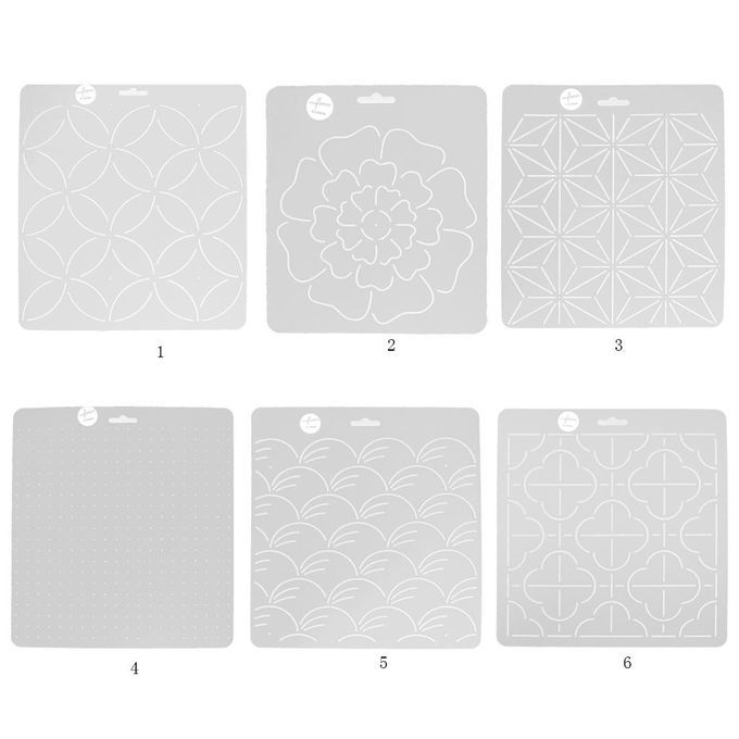 Plastic Drawing Template Stencil For Quilting Embroidery Patchwork