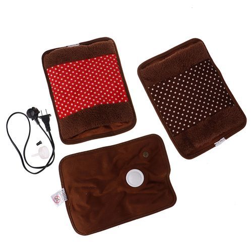 Hot Water Bottle Electric Rechargeable Heat Water Bag Polka