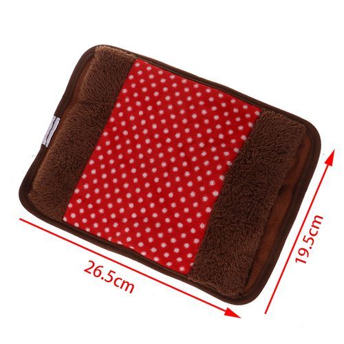 Hot Water Bottle Electric Rechargeable Heat Water Bag Polka