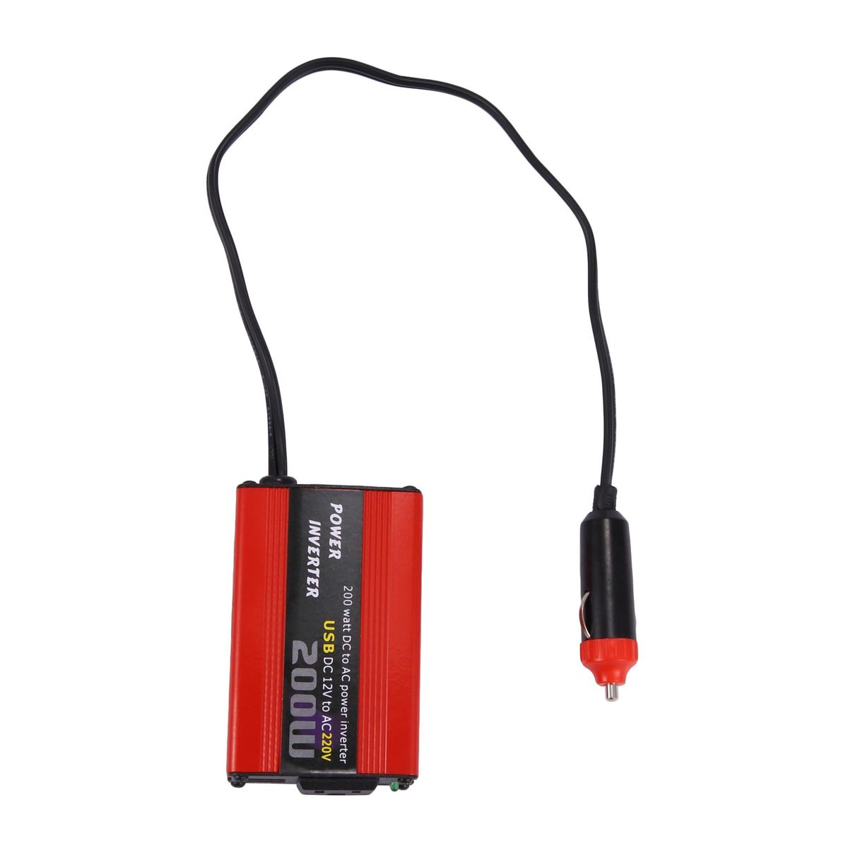200W Car Power Inverter Dc 12V To Ac 220V Converter -