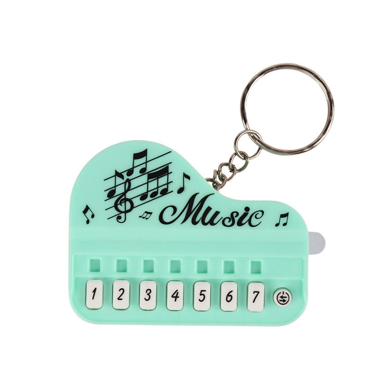 Light-up Keychain Pendant Melody Magic Keychain Mini Piano Pendant Green