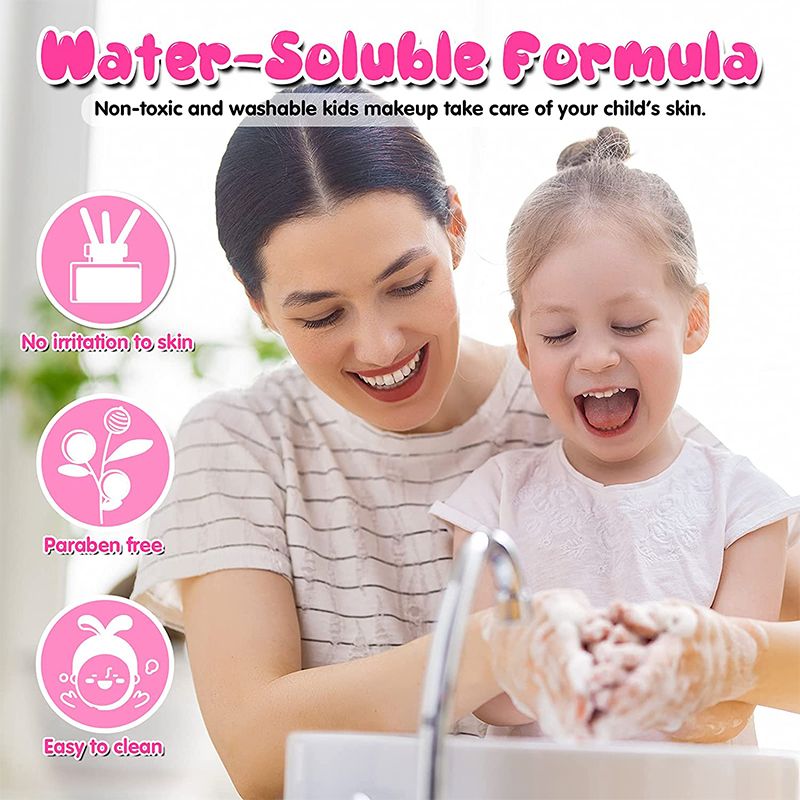 Girls Toddler Makeup Princess Washable For Kit 21Pcs