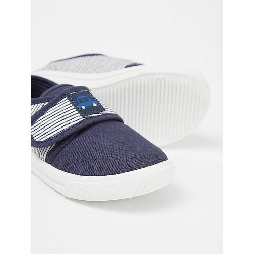 Boys Nautical Stripe Canvas Pumps