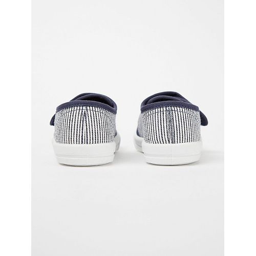 Boys Nautical Stripe Canvas Pumps
