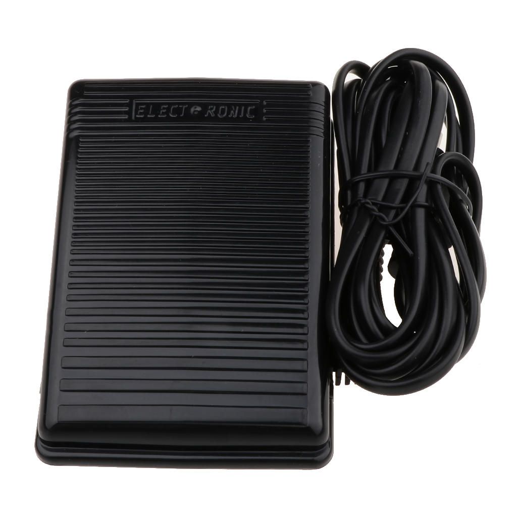 1Pcs Black Sewing Machine Foot Control Pedal 110V 0.5A With Power Cord