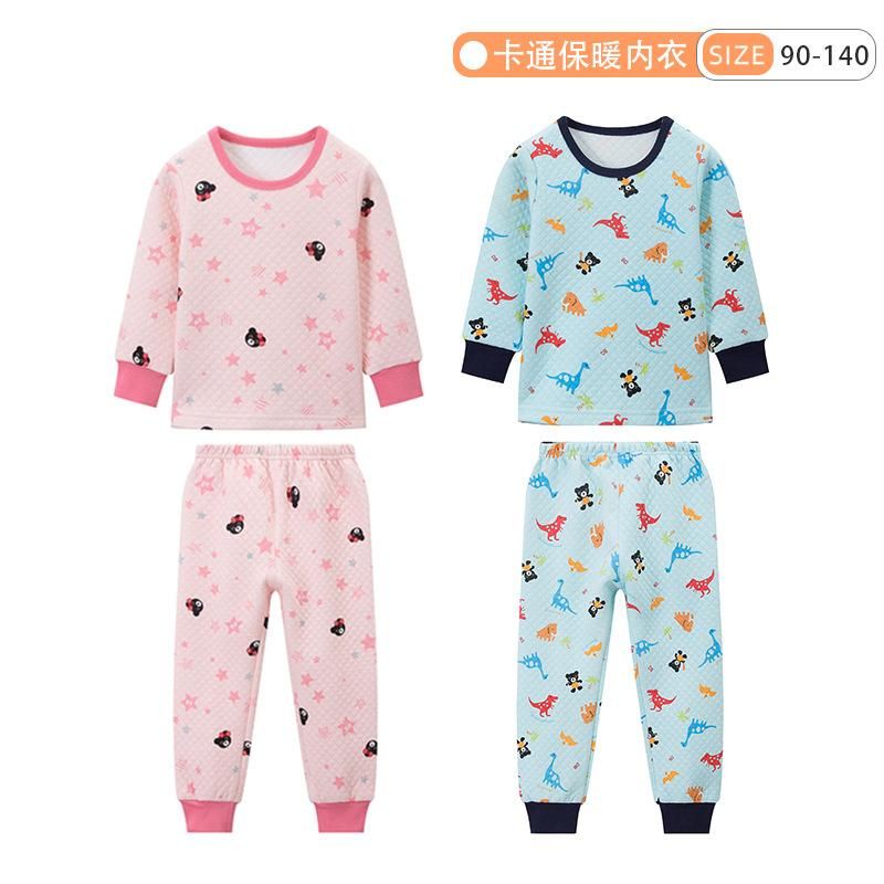 Autumn And Winter Spot Pullover Keep Warm Suit Winter Cotton Universal Set Pants Cartoon F