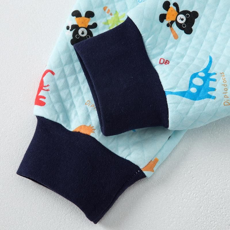 Autumn And Winter Spot Pullover Keep Warm Suit Winter Cotton Universal Set Pants Cartoon F
