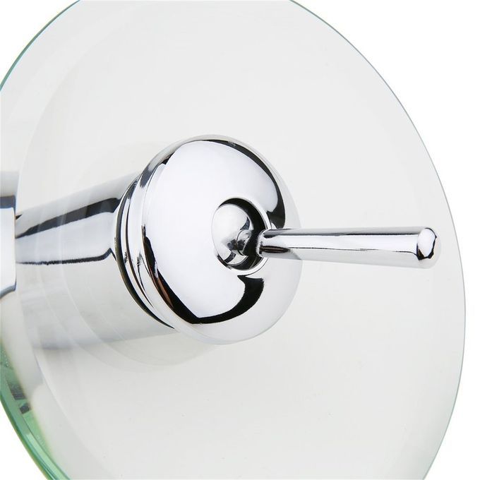 Bathroom Kitchen Sink Round Glass Waterfall Faucet Brass Chrome Basin Faucet