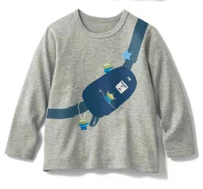 23 New Boys And Girls Baby Dsn Cartoon Printed Long-Sleeved Round-Neck Comfortable 5 Color