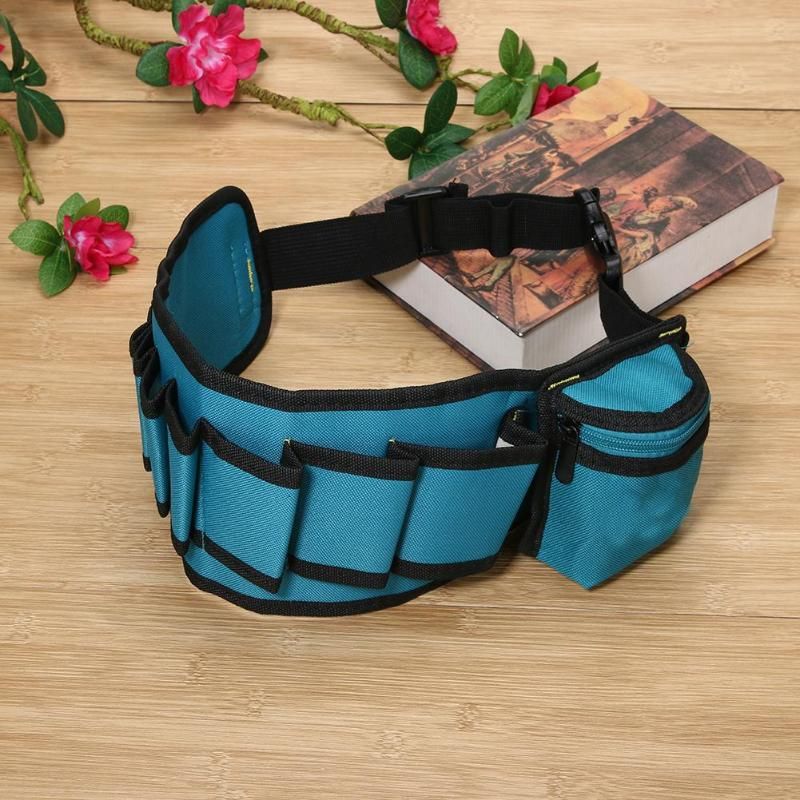 Tool Pockets Utility Tool Men Pouch Multi-Pockets Bag Pack Carpenter Bag Pouch Rig Belt Electrician Holder Tool Hammer Waist