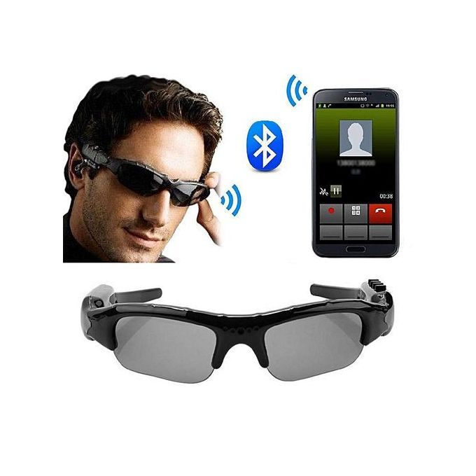 Smart Bluetooth Glasses With HD 1080P Camera Music Riding Sunglasses By HT