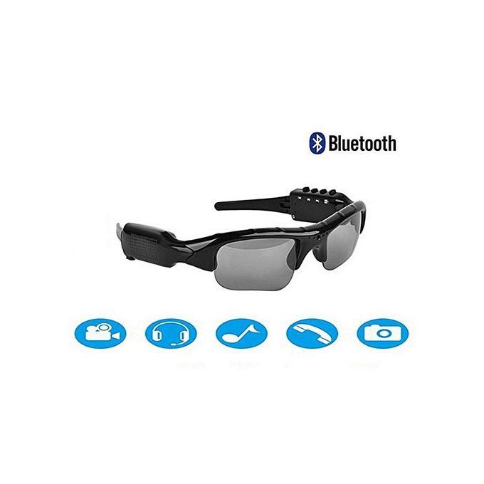 Smart Bluetooth Glasses With HD 1080P Camera Music Riding Sunglasses By HT