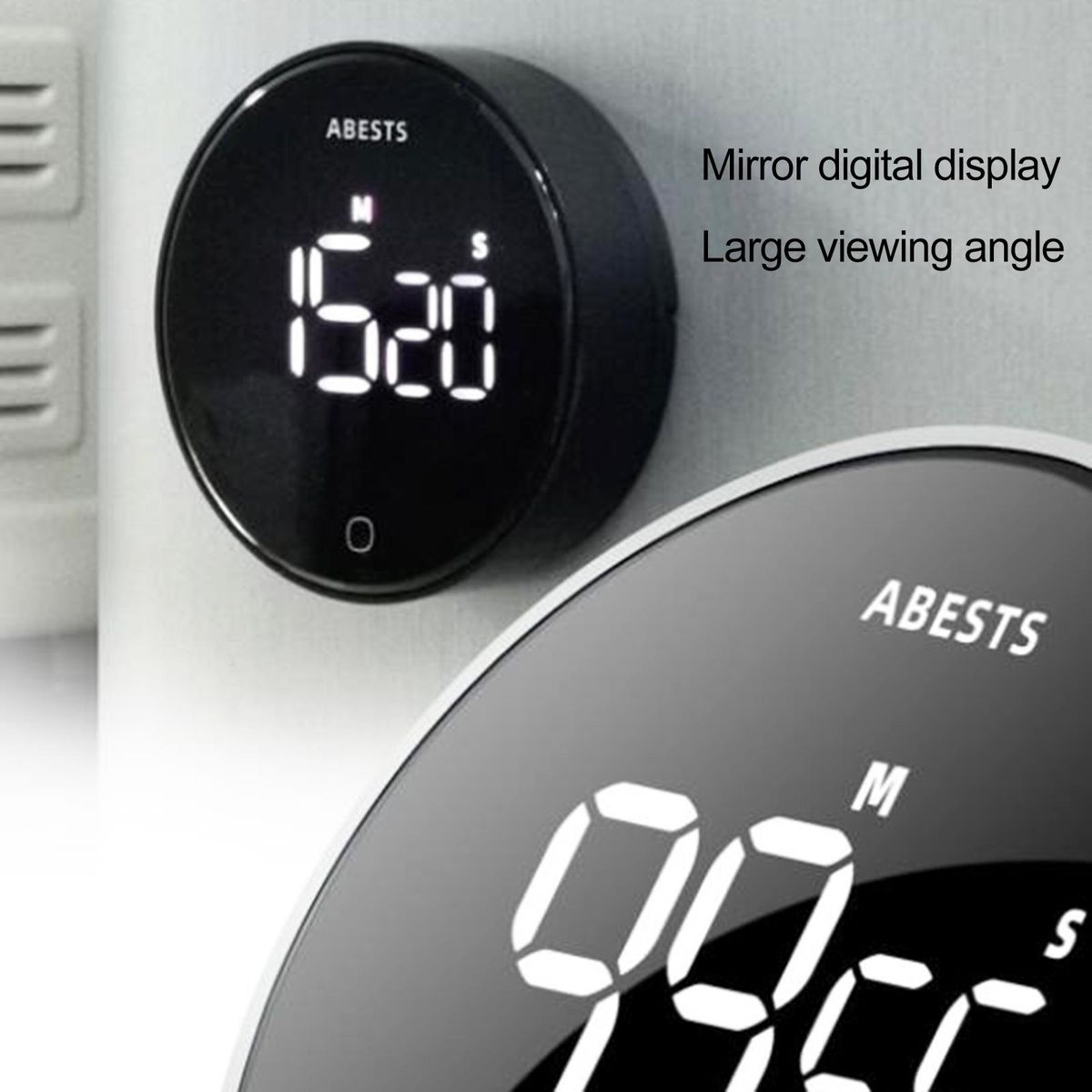 1 Set Countdown Reminder Function Countdown Black