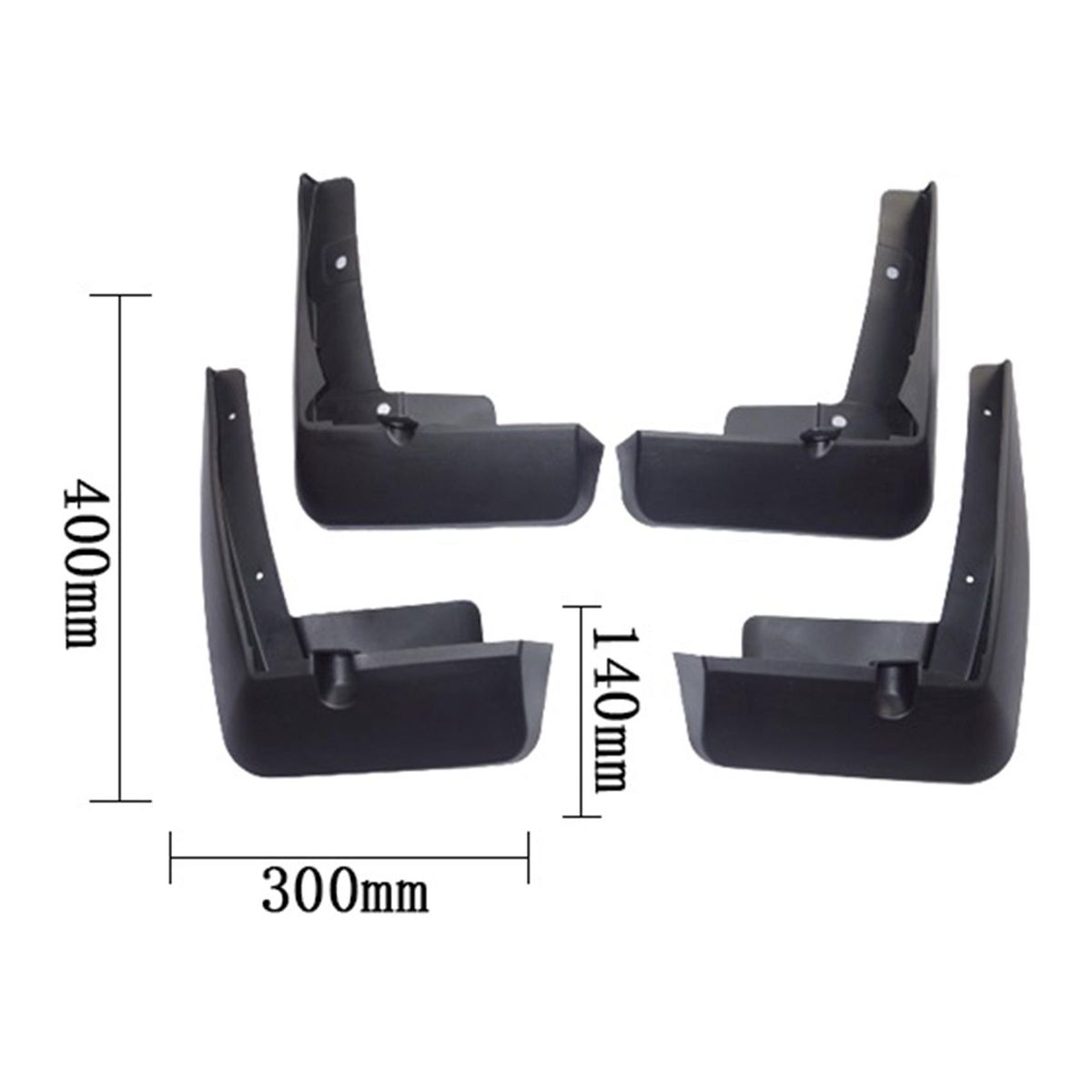 Black Car Wheels Mud Flaps Splash Guard Fender Cover for