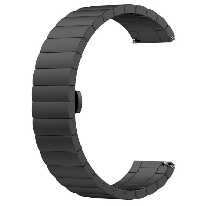 22mm Metal Bracelet Wrist Watch Band For Huawei Hornor Magic Black