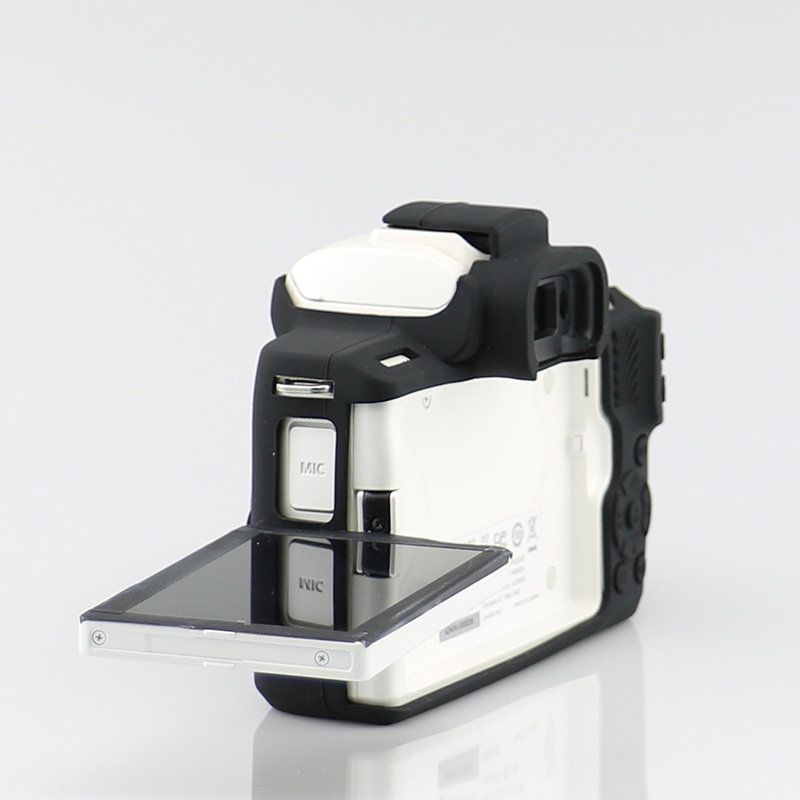 Richwell  Silicone Armor Skin Case Body Cover Protector For Canon EOS M50 Body Digital Camera(White)