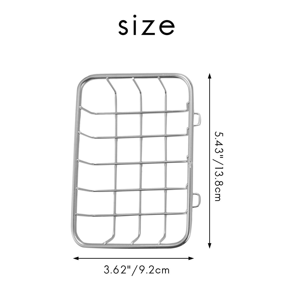 Soap Dish, Rust Proof Stainless Steel Soap Case Holder with Powerful Adhesive for Soap Sponge Scrubber in Bathroom Shower Kitchen Sink