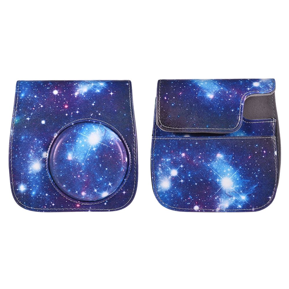 Universe Pattern Full Body Camera PU Leather Case Bag With Strap For FUJIFILM Instax Mini 9 / Mini 8+ / Mini 8