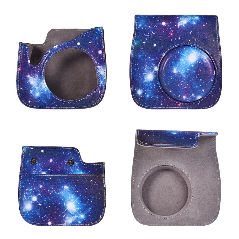 Universe Pattern Full Body Camera PU Leather Case Bag With Strap For FUJIFILM Instax Mini 9 / Mini 8+ / Mini 8