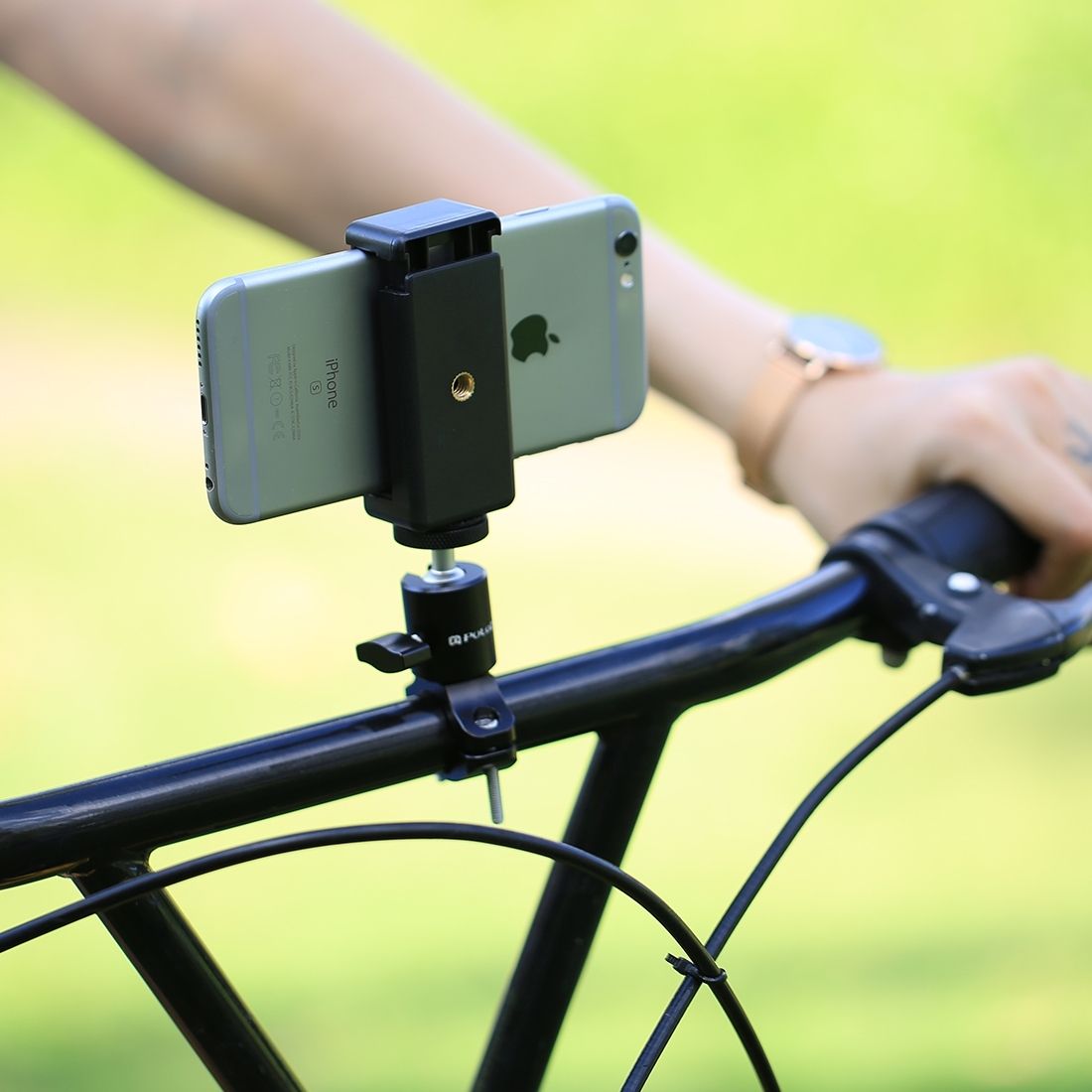 PULUZ Selfie Sticks Tripod Mount Phone Clamp With 1/4 Inch Screw Hole For IPhone, Samsung, HTC, Sony, LG And Other Smartphones