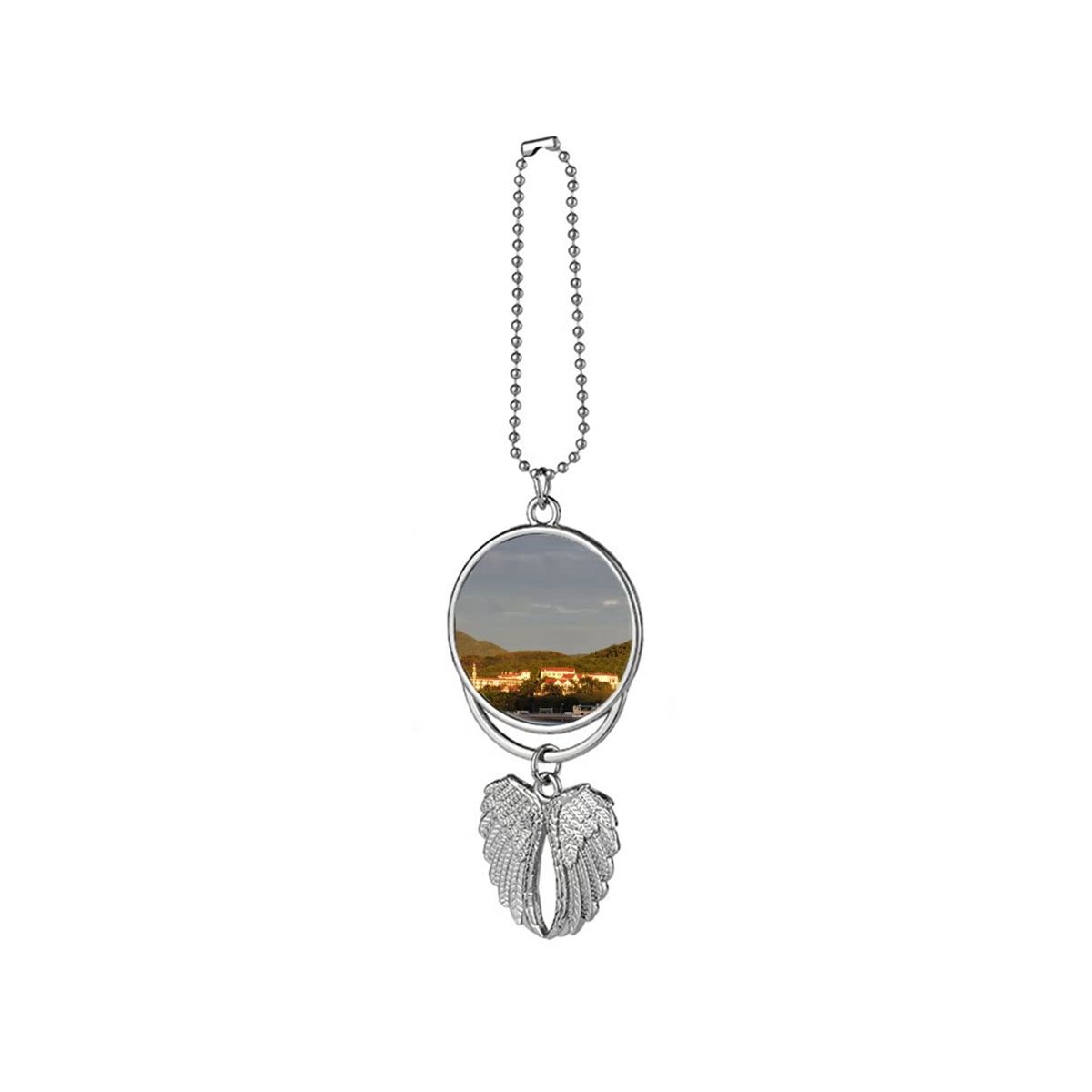Heat Sublimation Blanks Keychain Making Pendant Blanks Car Hanging Ornament Angel Wing Printing Pendant Jewelry Making,A