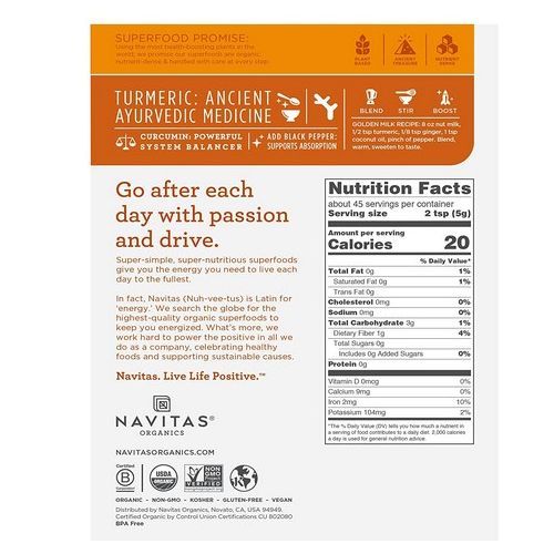 ORGANIC Turmeric Powder 227g 8oz