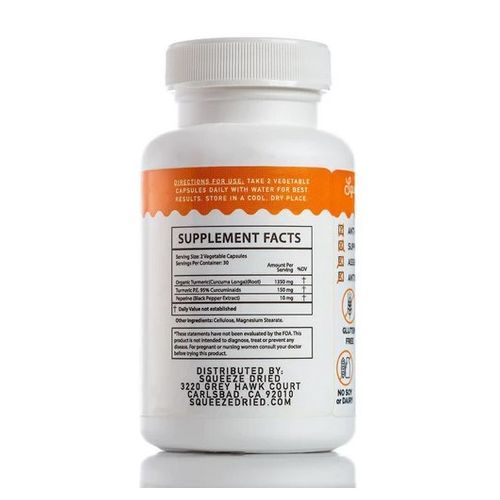 Turmeric Curcumin Black Pepper Pills - 60 Count