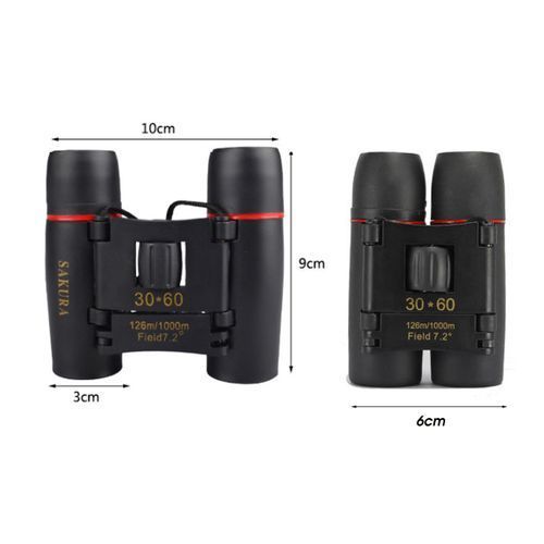 30X60 Portable Telescope Double Tube Large Eyepiece