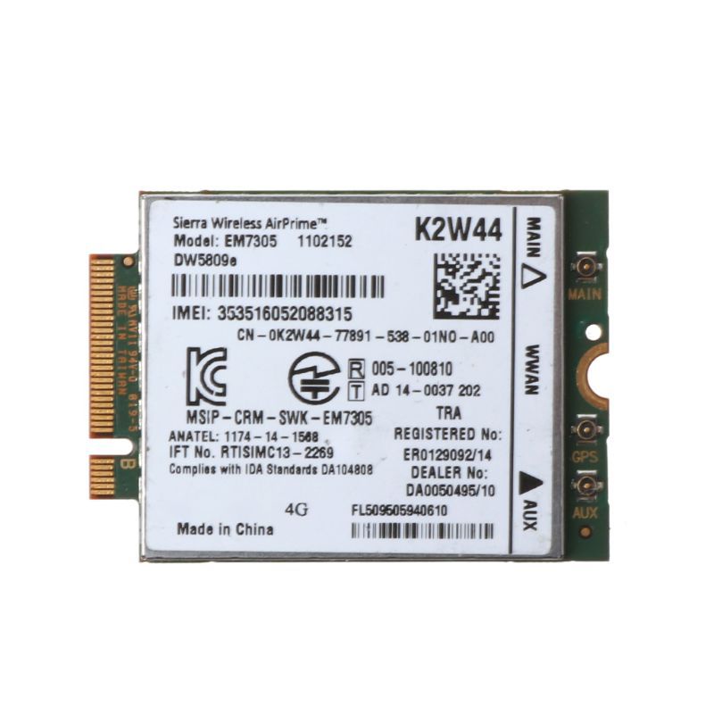 Wireless EM7305 DW5809E K2W44 M.2 4G Module 100M LTE WWAN
