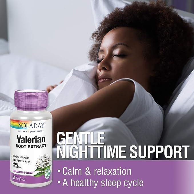 Valerian Root Extract 50 Mg Relaxation Support Healthy Sleep