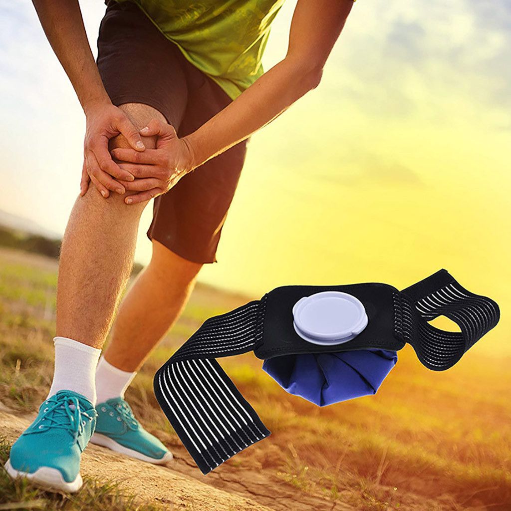 Knee Protector Brace Ice Bag Pack Wrap Suppor Pain Relief