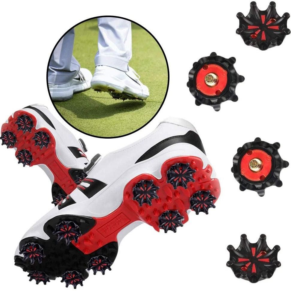 16Pcs Outdoor Golf Shoe Spikes Screw Soft Rubber for Golf