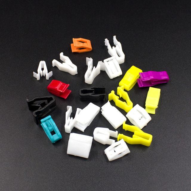 Mixed 50 Pcs Car Wire Clips Fixed Door Lock Rod Cl