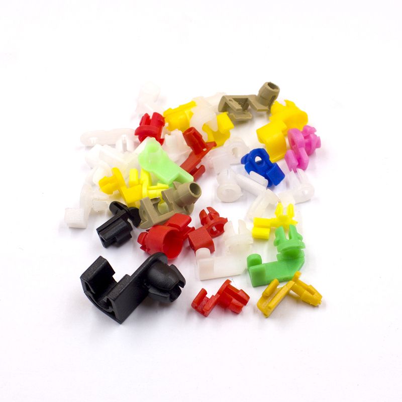 Mixed 50 Pcs Car Wire Clips Fixed Door Lock Rod Cl