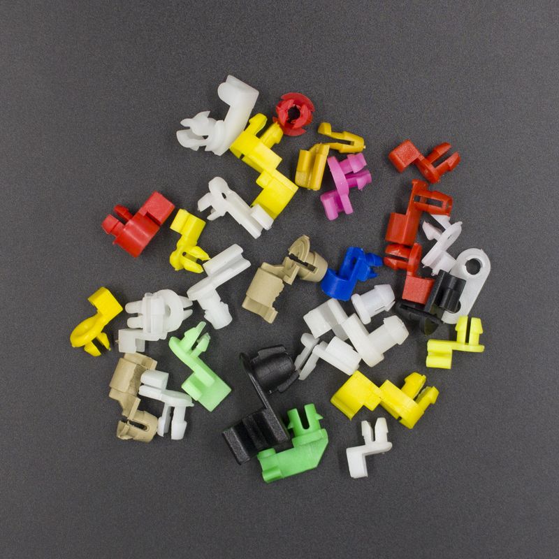 Mixed 50 Pcs Car Wire Clips Fixed Door Lock Rod Cl