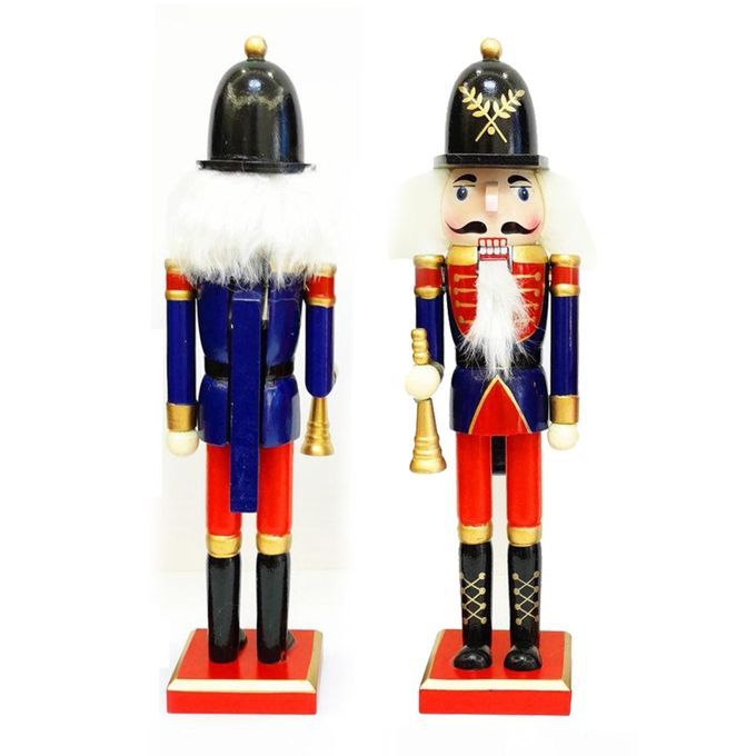 2 Pieces 12 Inch Soldier Swordsman Nutcracker Christmas Decor Home