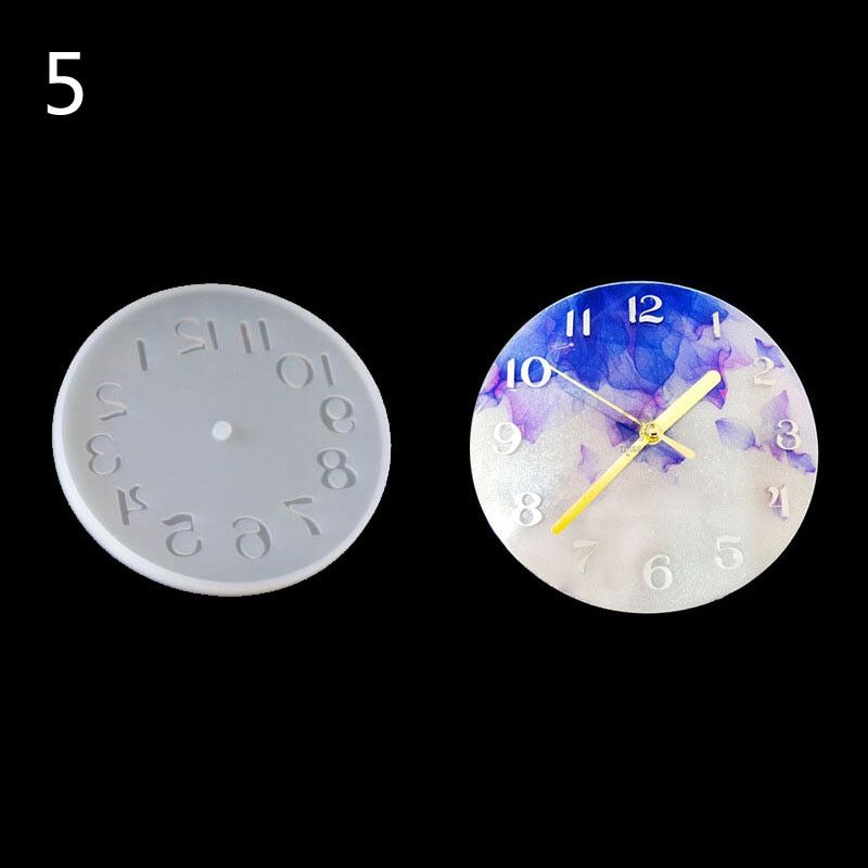 Epoxy Clear Clock Silicone Resin Liquid Mold Pendant