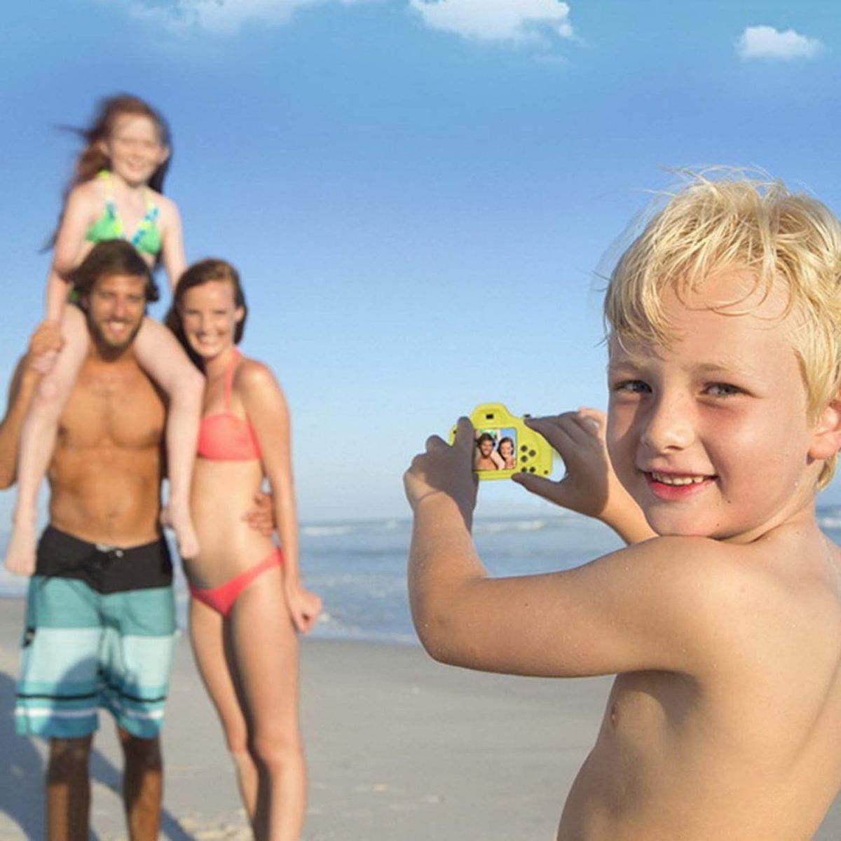 OR 5.0MP Kids Children Digital Camera 1.5 Inch LCD Screen Cute Design Mini-Blue
