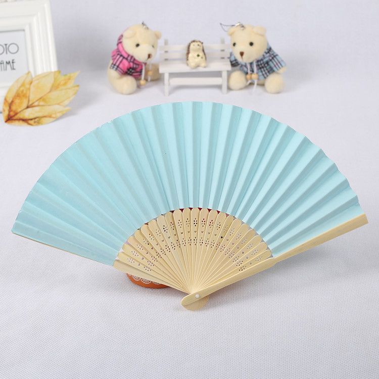 Fan Folding Hand Summer Dance Hand Girl Folding 6pcs Fan Bamboo For Gift Silk Ventilador Bamboo Fan Vintage Chinese Fan Style