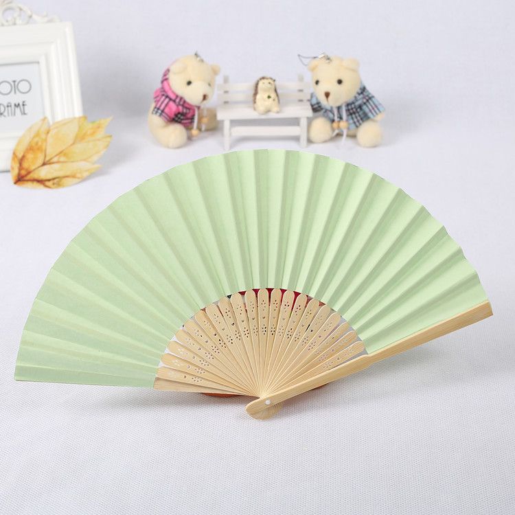 Fan Folding Hand Summer Dance Hand Girl Folding 6pcs Fan Bamboo For Gift Silk Ventilador Bamboo Fan Vintage Chinese Fan Style