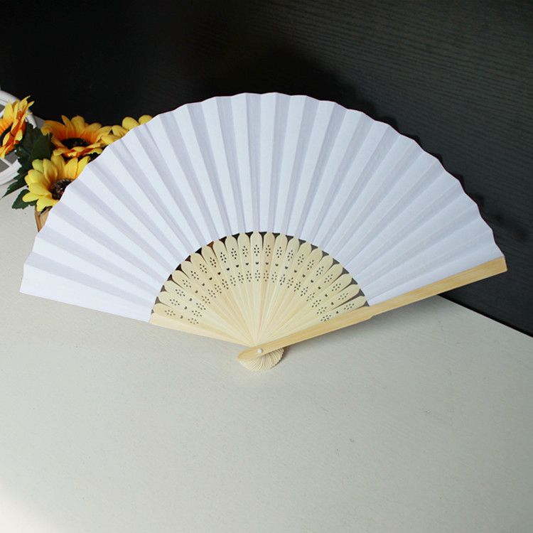 Fan Folding Hand Summer Dance Hand Girl Folding 6pcs Fan Bamboo For Gift Silk Ventilador Bamboo Fan Vintage Chinese Fan Style