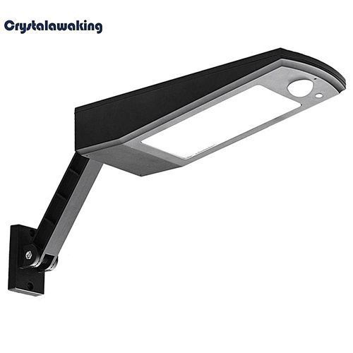 Solar LED Motion Sensor Wall Light Adjustable Angle Outdoor Landscape Lamp