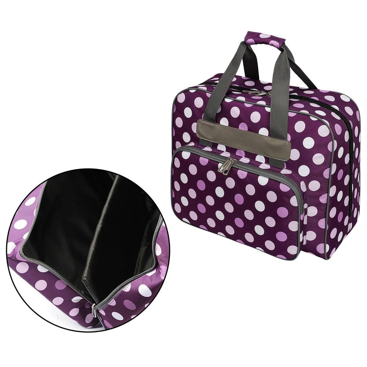 Sewing Machine Storage Tote Bag Foldable Sewing Machine Carrying Case