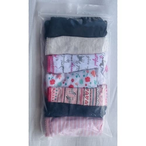 7 Pack Colored Girls Briefs- A2