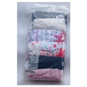7 Pack Colored Girls Briefs- A2