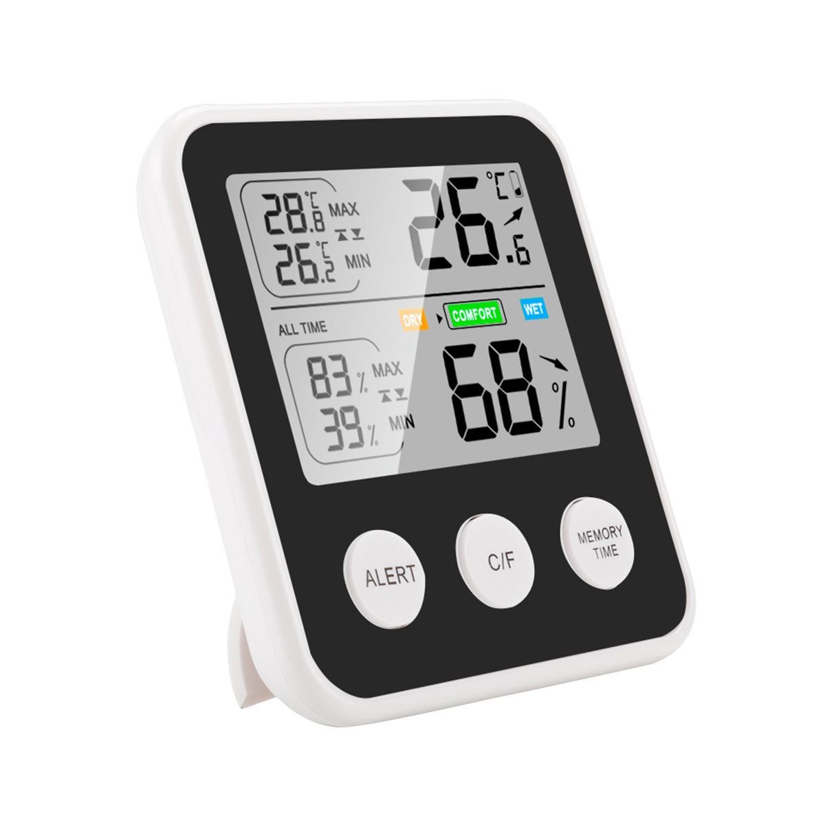 Digital Thermometer Hygrometer Indoor Room Bedro