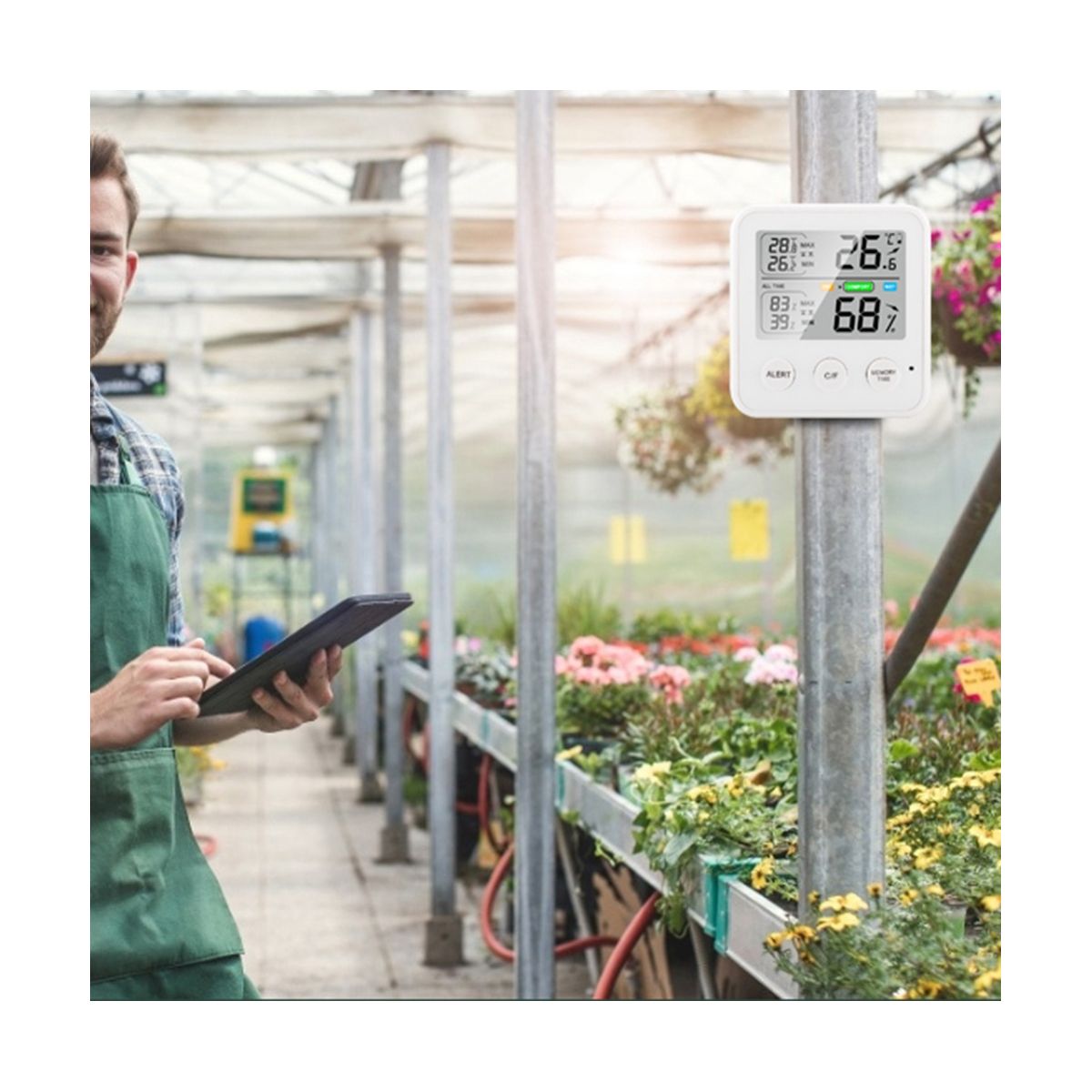 Digital Thermometer Hygrometer Indoor Room Bedro