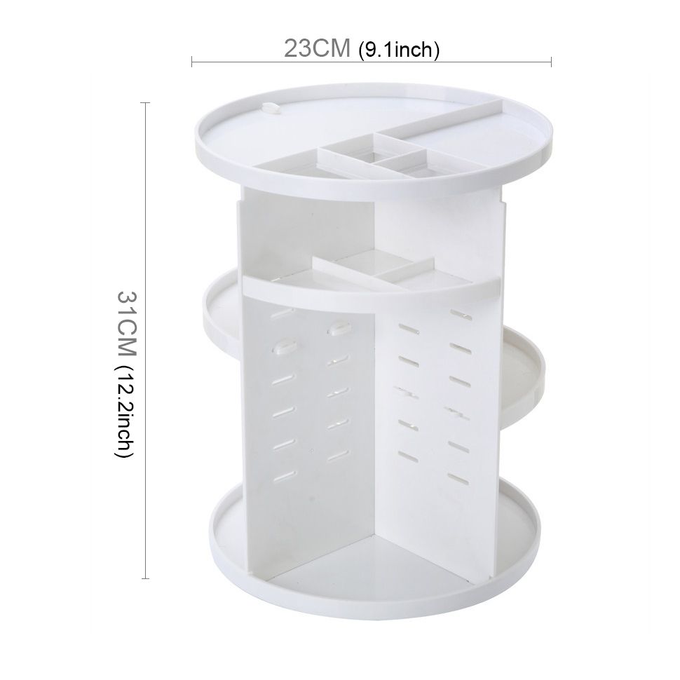 360 Degrees Rotate Functional Cosmetics Container